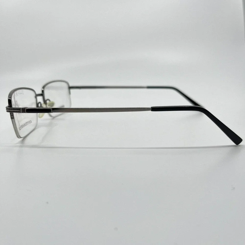Cutter and‎ Buck Men's (Canterbury) eyeglasses Frame Silver 55-17-145 H6744